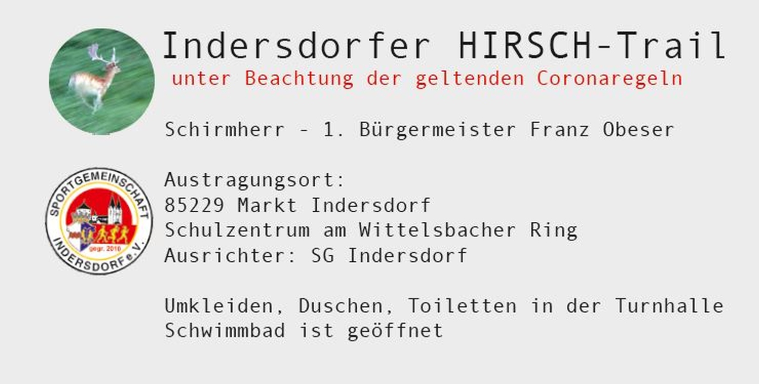 SG Indersdorf 2021 Hirschtrail Aktuelles 2