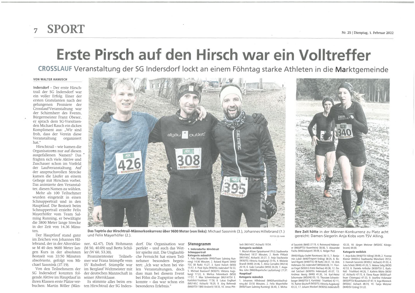 Bericht Dachauer Nachrichten v. 1.02.2022