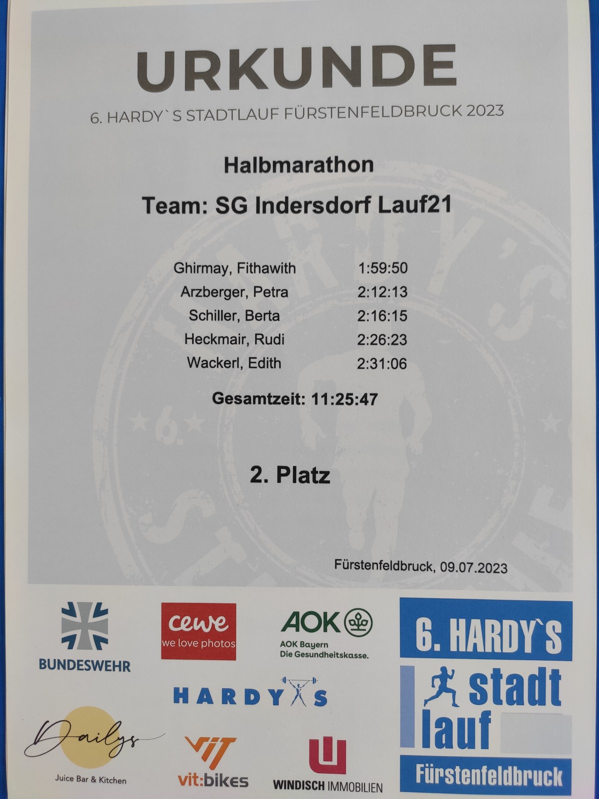 2023 SG Indersdorf Stadtlauf FFB Lauf21 Abschluss 1