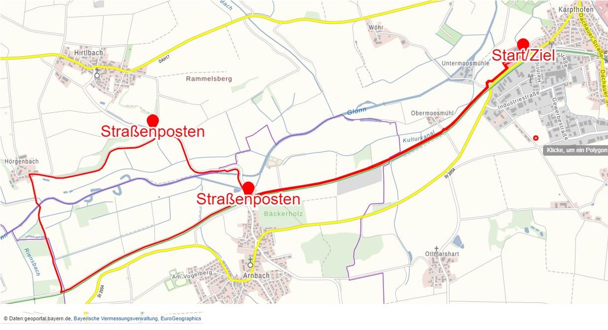 SG Indersdorf 2021 Lauf10 Abschlußlauf Strecke 10 km