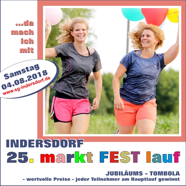 SG Indersdorf Banner Strassenlauf 2018